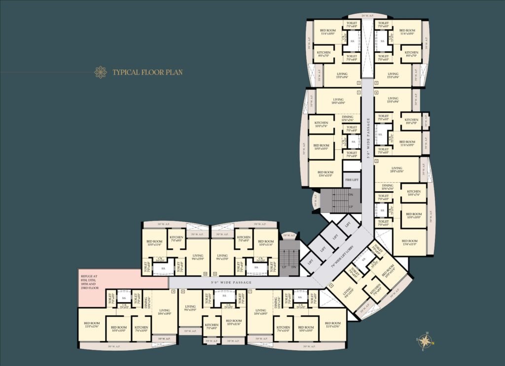 Project features of Ayodhya by 711 Group at Mira Road (East)