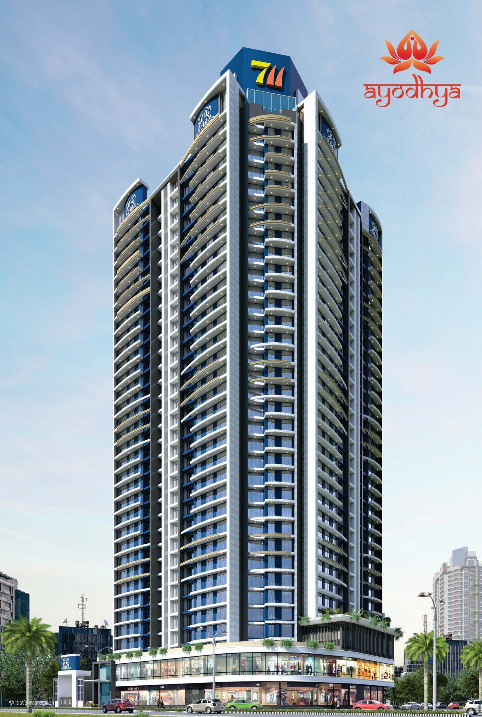External View of Ayodhya , New project by 711 Group at Mira Road (East)